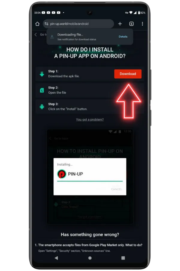 İndirme bağlantısını bulun